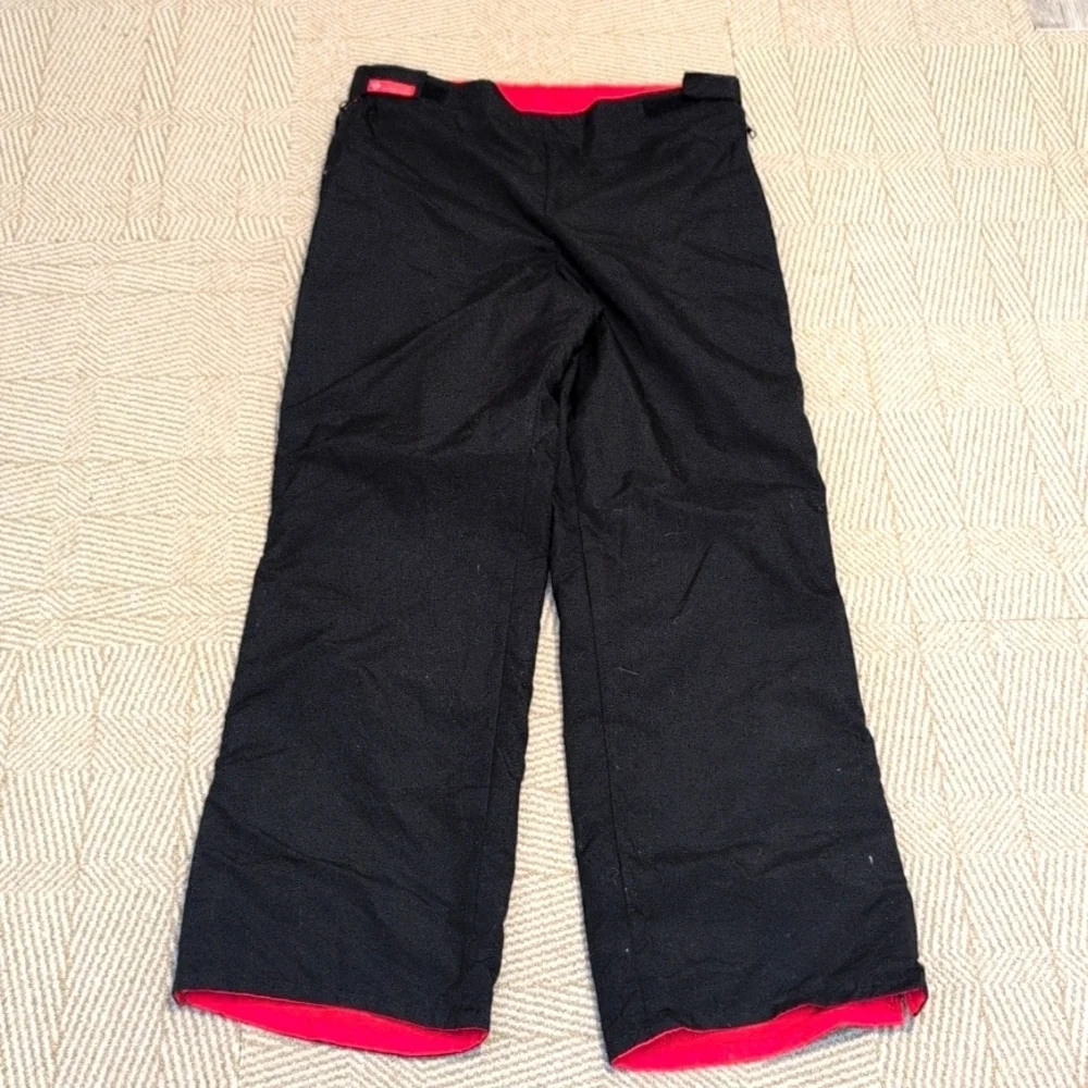 Columbia Reversible Black Red Snowboard Ski Snow Pants Not Padded Size Large